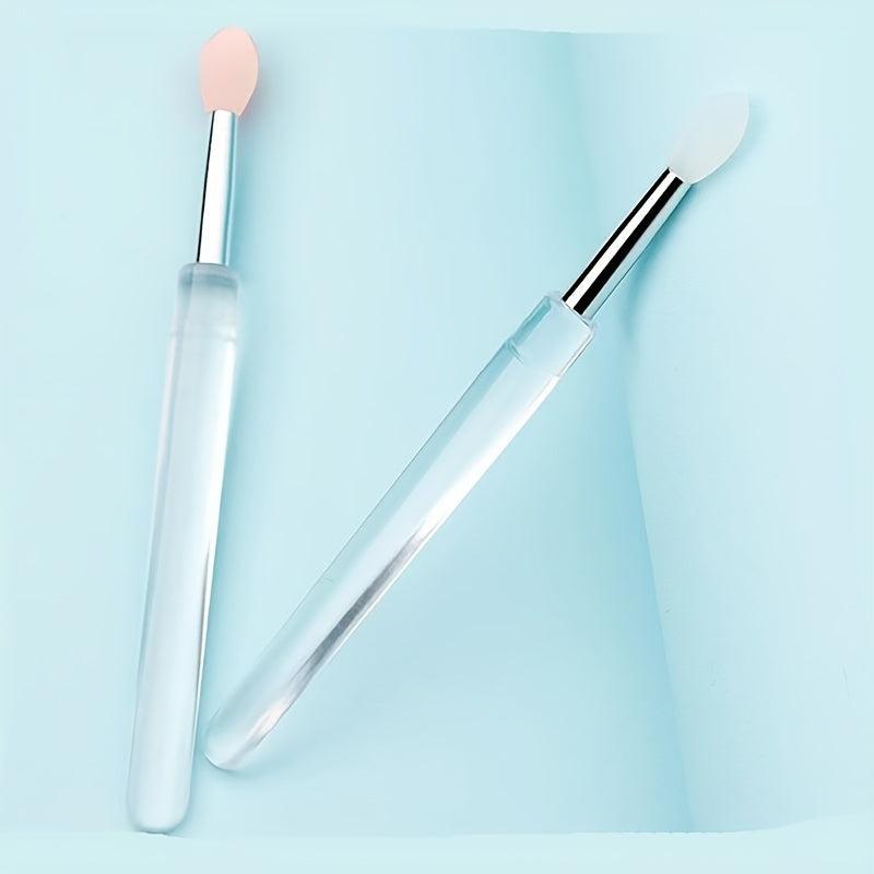 Portable Silicone Lip Brush Eye Shadow Brush with Cover