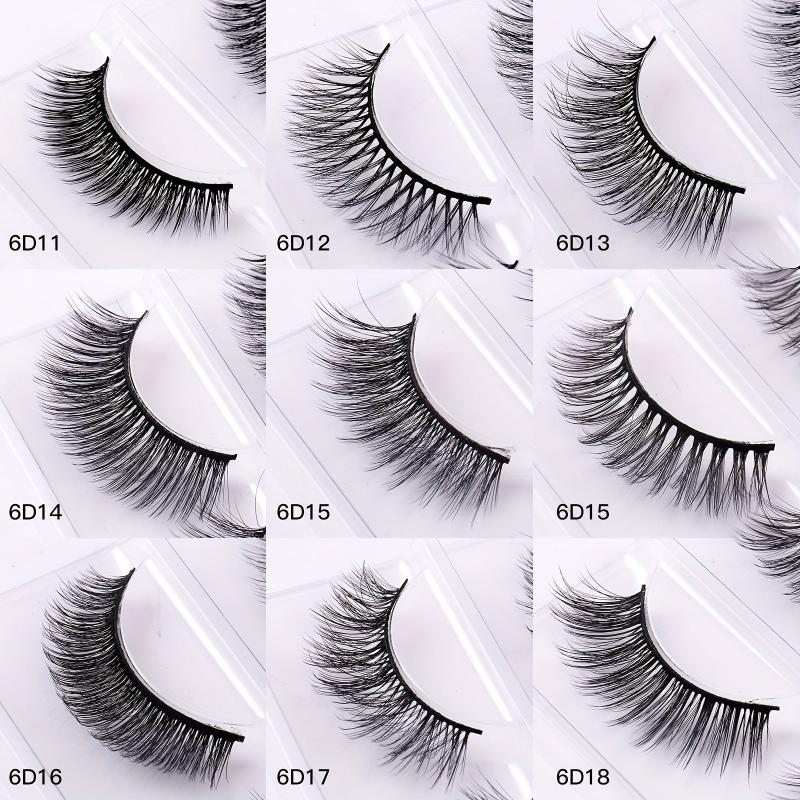 3 Pairs Natural Fiber False Eyelashes