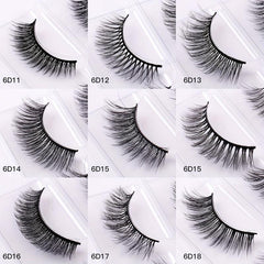 3 Pairs Natural Fiber False Eyelashes
