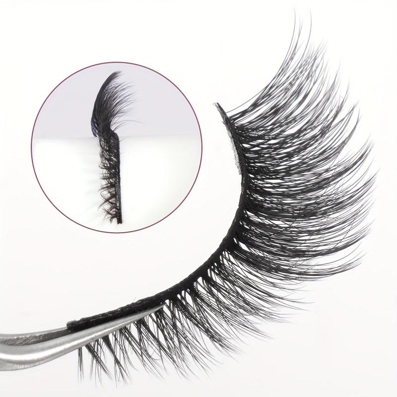 7 Pairs Fox Eye Cat Eye False Eyelashes Natural Thick Lashes Extension