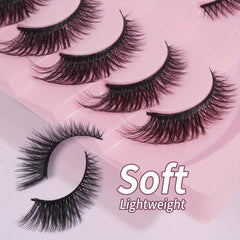 7 Pairs Fox Eye Cat Eye False Eyelashes Natural Thick Lashes Extension