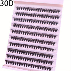 200pcs 10mm 12mm 14mm D Curling Cluster Lashes