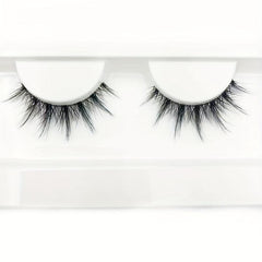 Natural Cross Style Lashes with Pointed Tail and Transparent Stalk