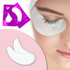 50 Pairs Under Eye Pads Purple Eyelash Brush Eye Patch For Beauty Salon