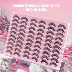 30 Pairs 3D False Eyelashes Faux Mink Lashes Dramatic Volume Long Lashes