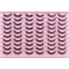 30 Pairs 3D False Eyelashes Faux Mink Lashes Dramatic Volume Long Lashes