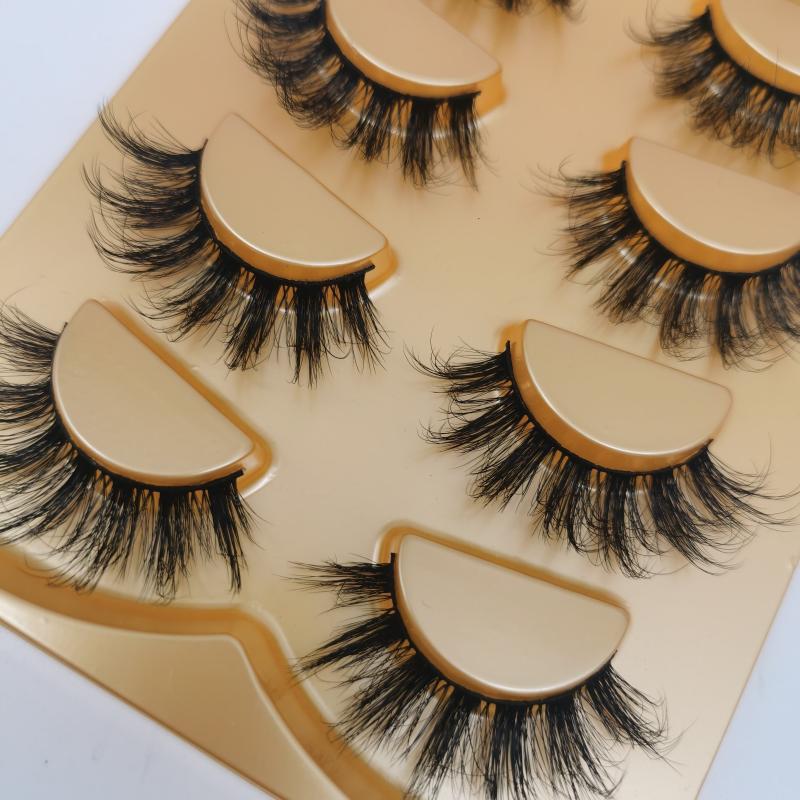 Faux Mink False Eyelashes Stage Use Thick Extension 3D Curling Reusable