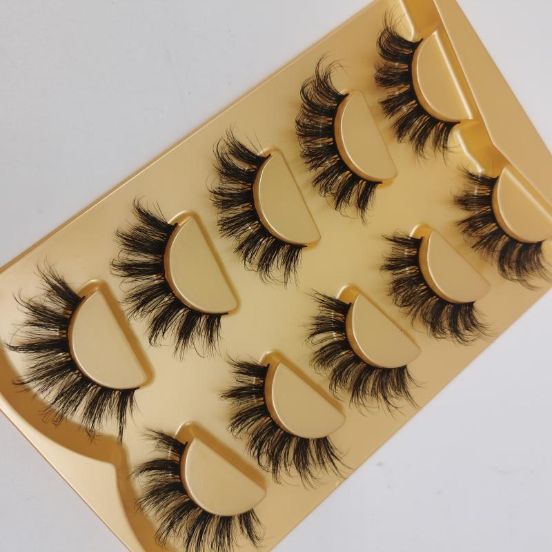 Faux Mink False Eyelashes Stage Use Thick Extension 3D Curling Reusable
