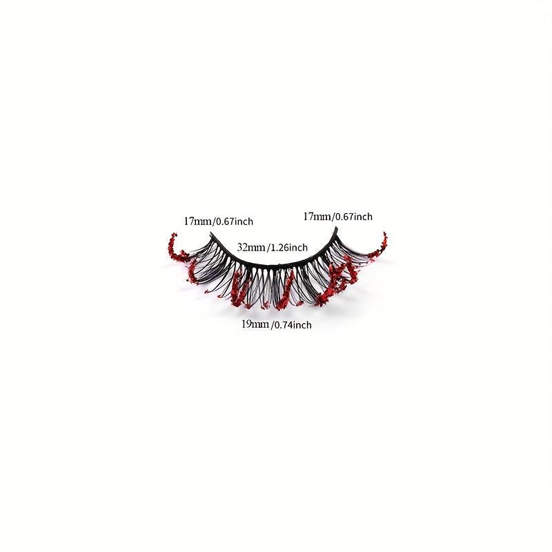 Glitter False Eyelashes D Curling Sequin Decorative Lashes
