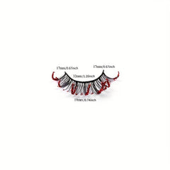 Glitter False Eyelashes D Curling Sequin Decorative Lashes