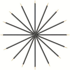 50Pcs Disposable Eyeliner Makeup Brushes Fine Nylon Hair Beauty Make Up Brush