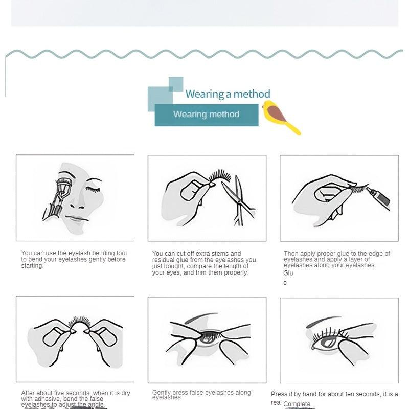 5 Pairs 3D Natural Curling Faux Mink Eyelashes Enhance Your Eyes