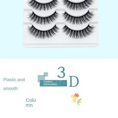 5 Pairs 3D Natural Curling Faux Mink Eyelashes Enhance Your Eyes