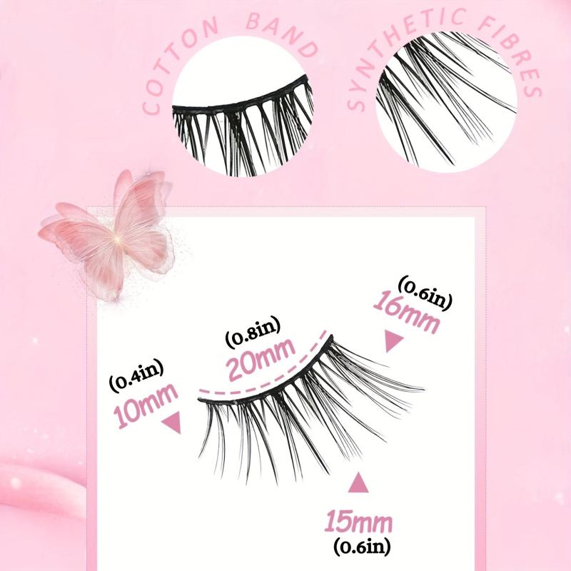 3 Pairs Cat Eye Lashes Natural Curling False Eyelashes