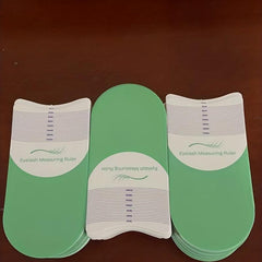 3Pcs Eyelash Ruler Stencils for Measuring Length and Curling Degree Beauty Tool