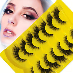 Natural Faux Mink False Eyelashes for Daily Travel and Parties