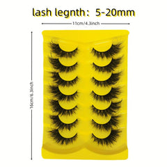Natural Faux Mink False Eyelashes for Daily Travel and Parties