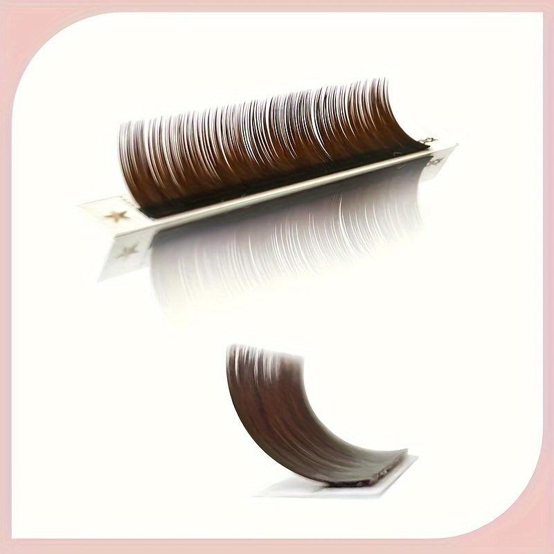 Brown Individual Lashes Colored Soft Natural Lightweight False Eyelashes