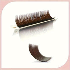 Brown Individual Lashes Colored Soft Natural Lightweight False Eyelashes