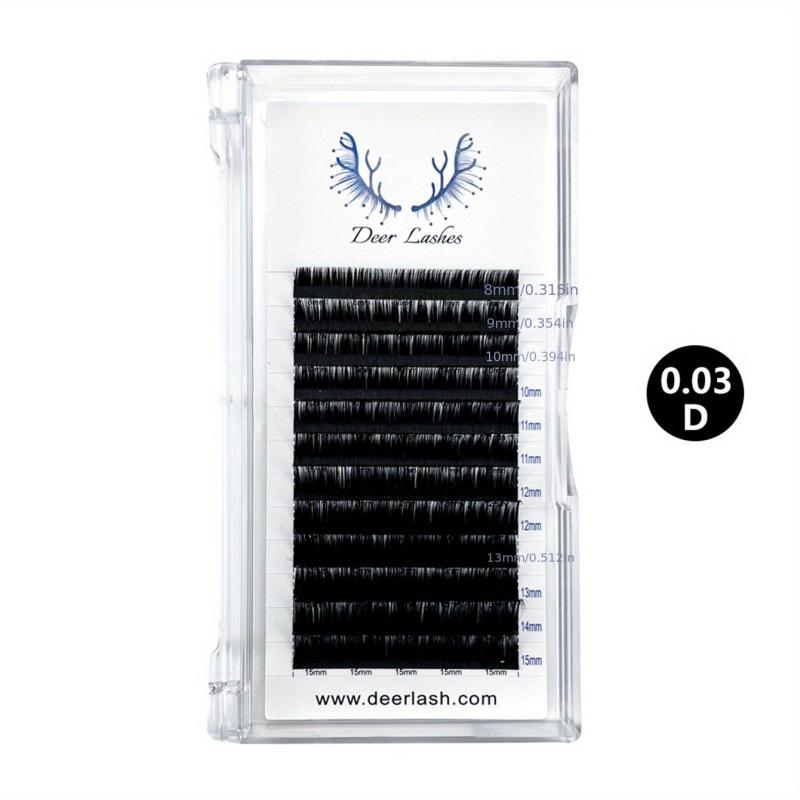 Individual Volume Lash Trays C CC D DD Curl 8-15mm Soft Lightweight Cruelty-Free