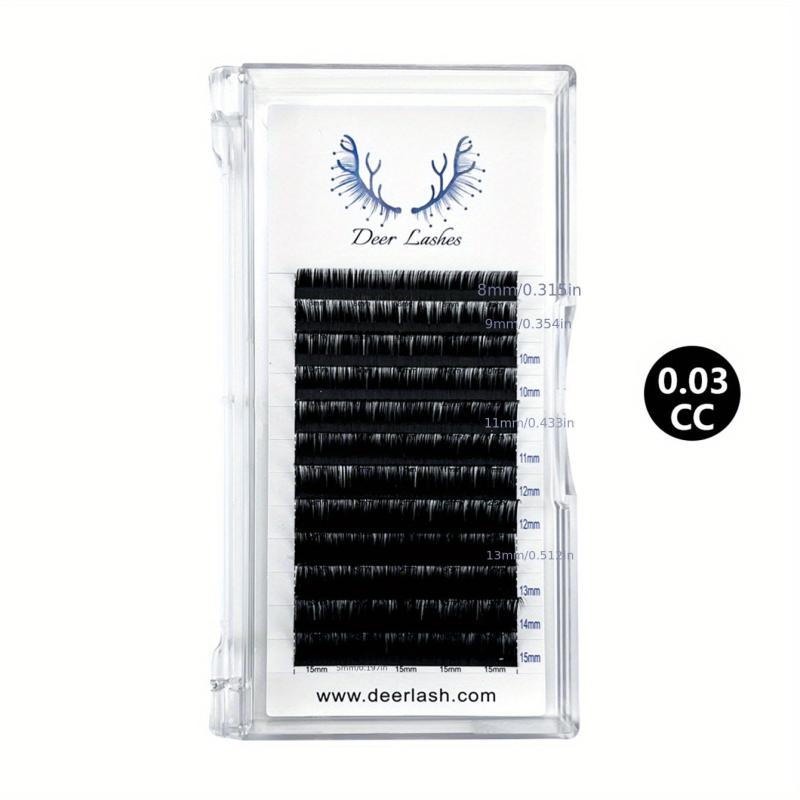 Individual Volume Lash Trays C CC D DD Curl 8-15mm Soft Lightweight Cruelty-Free