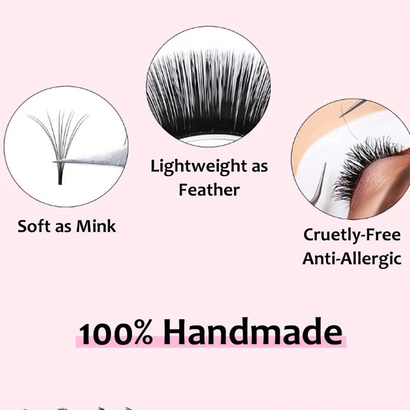 Individual Volume Lash Trays C CC D DD Curl 8-15mm Soft Lightweight Cruelty-Free