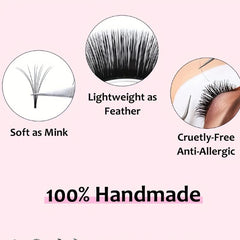 Individual Volume Lash Trays C CC D DD Curl 8-15mm Soft Lightweight Cruelty-Free