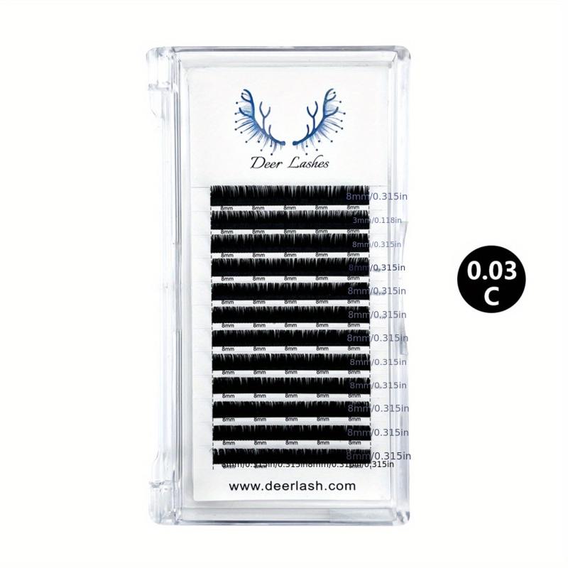 Individual Volume Lash Trays C CC D DD Curl 8-15mm Soft Lightweight Cruelty-Free
