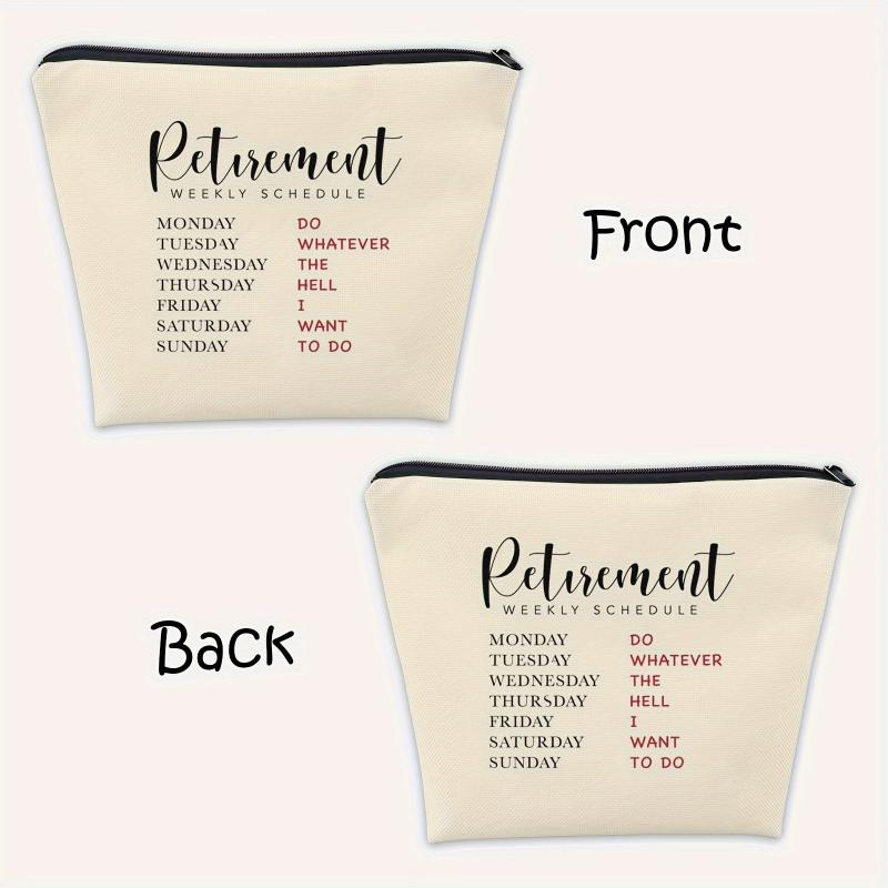 Retirement Funny Makeup Bag