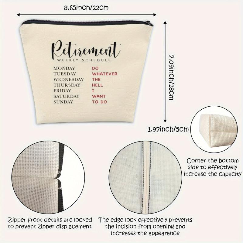 Retirement Funny Makeup Bag