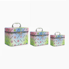 Floral Toiletry Makeup Bag Travel Cosmetic Organizer