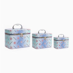 Floral Toiletry Makeup Bag Travel Cosmetic Organizer