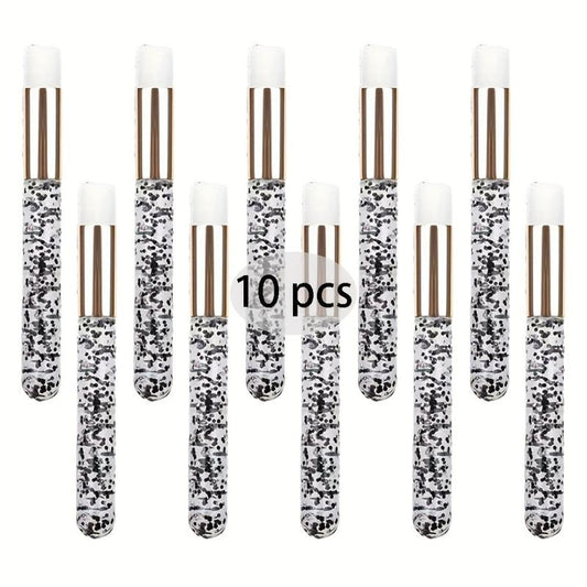 10Pcs Eyelash Shampoo Brushes Flat Nose Cleaning Remove Tool