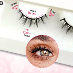 10 Pairs Fluffy Natural False Eyelashes Makeup Faux Mink Lashes