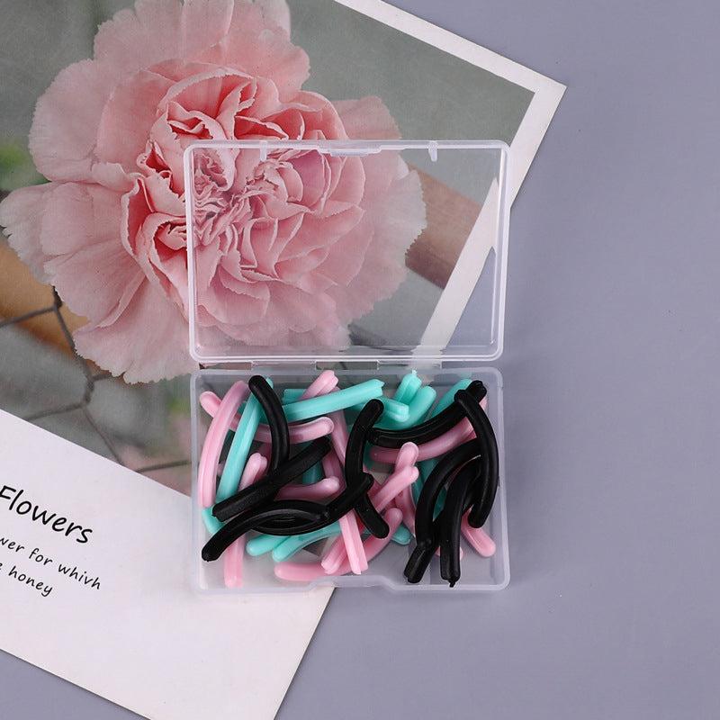Eyelash Curler Refill Pad Silicone Rubber Replacement with Storage Box