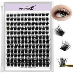 144Pcs Cluster Eyelashes 0.07 D Curl Mix 9-16mm Volume False Eyelash Extension