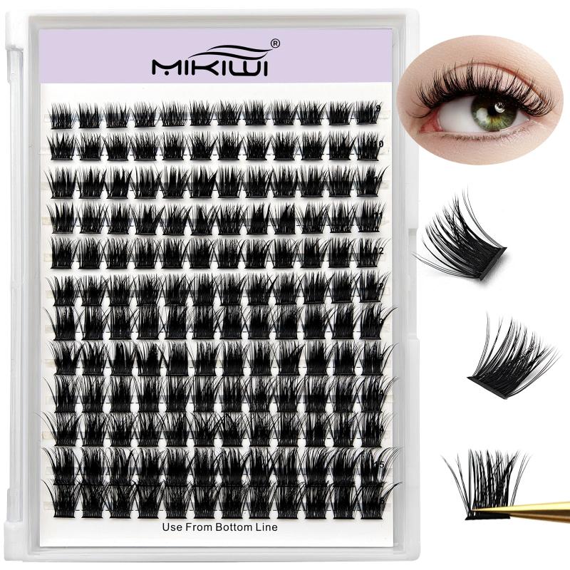 144Pcs Cluster Eyelashes 0.07 D Curl Mix 9-16mm Volume False Eyelash Extension