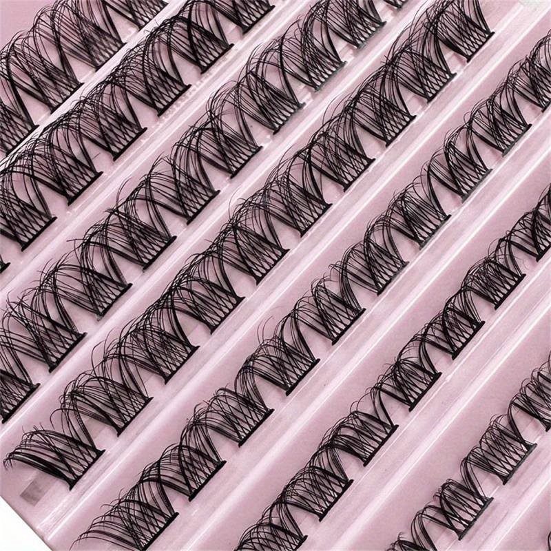 D Curl Individual Lash Clusters False Eyelashes Extension