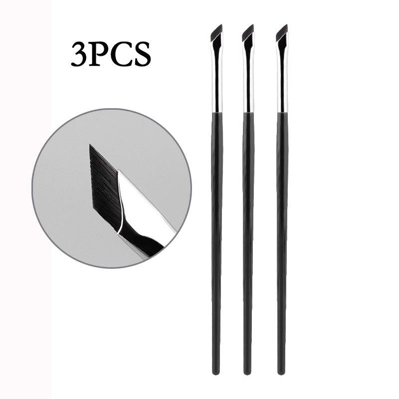 Diagonal Blade Eyeliner Brush Sickle Flat Eye Face Down To The Silkworm Eye