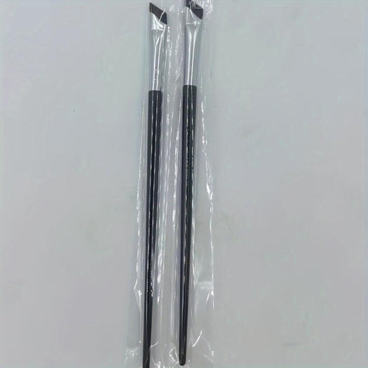 Diagonal Blade Eyeliner Brush Sickle Flat Eye Face Down To The Silkworm Eye