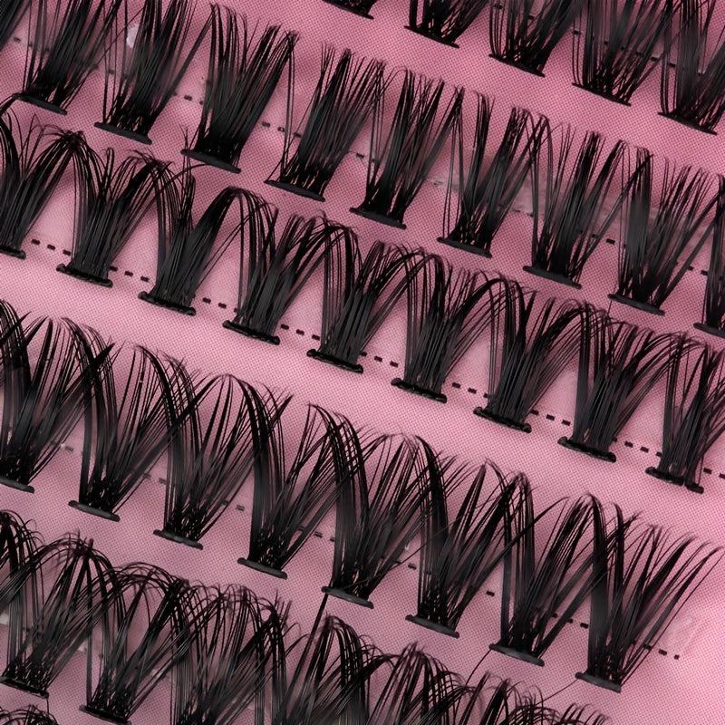 10 Rows 200 Clusters Lashes 3D Effect Eyelashes Set Natural Soft