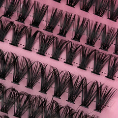 10 Rows 200 Clusters Lashes 3D Effect Eyelashes Set Natural Soft