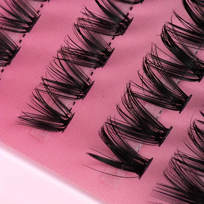 10 Rows 200 Clusters Lashes 3D Effect Eyelashes Set Natural Soft