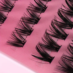10 Rows 200 Clusters Lashes 3D Effect Eyelashes Set Natural Soft