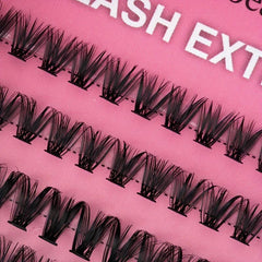 10 Rows 200 Clusters Lashes 3D Effect Eyelashes Set Natural Soft