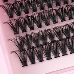 10 Rows 200 Clusters Lashes 3D Effect Eyelashes Set Natural Soft