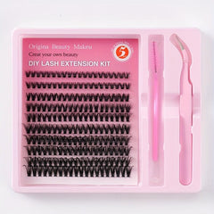 10 Rows 200 Clusters Lashes 3D Effect Eyelashes Set Natural Soft