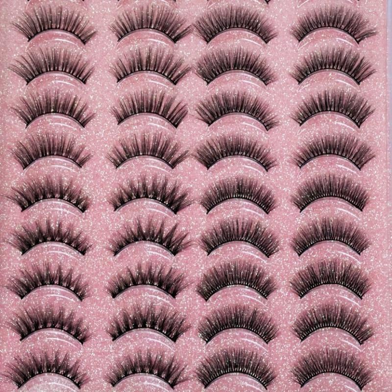 20 Pairs Natural Look Criss Cross False Eyelashes