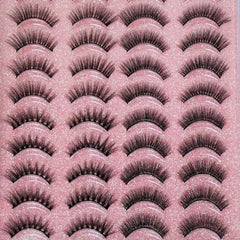 20 Pairs Natural Look Criss Cross False Eyelashes