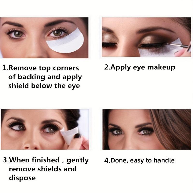 50PCS Eyeliner Shield Eyeshadow Shields Protector Pads Lint Patch False Eyel